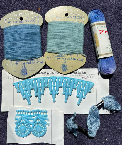 Blue Vintage Craft Pack 3.