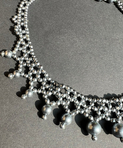 Vintge Beaded Choker Necklace (Tarnished clasp)