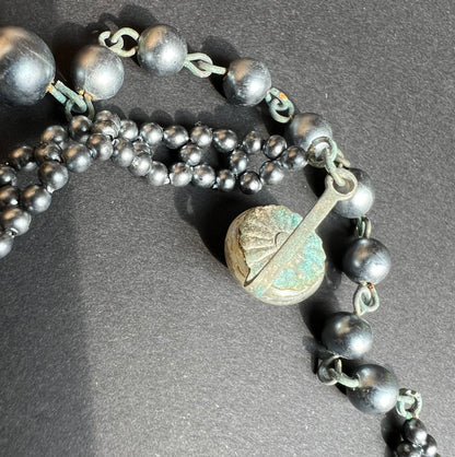 Vintge Beaded Choker Necklace (Tarnished clasp)