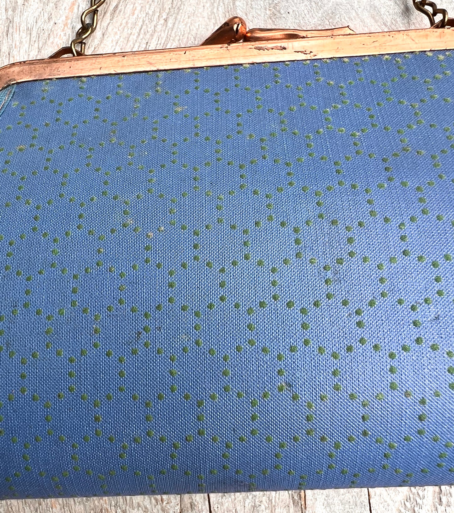 1940s/50s Little Blue and Green Bag