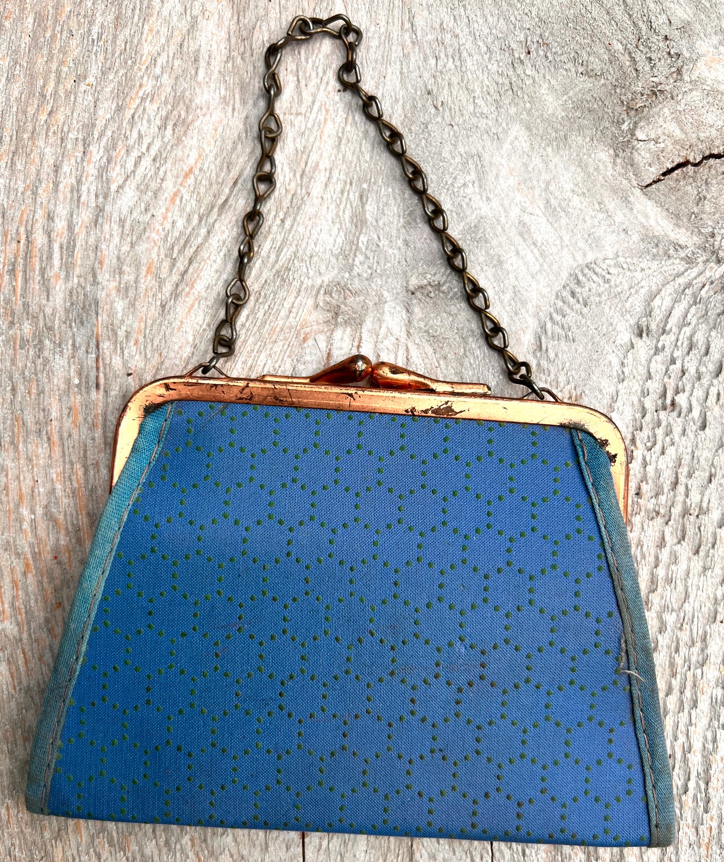 1940s/50s Blue and Green Purse