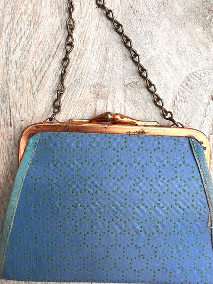 1940s/50s Blue and Green Purse