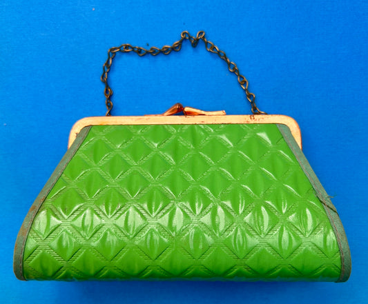 Bright Green 1940s/50s Bag or Purse