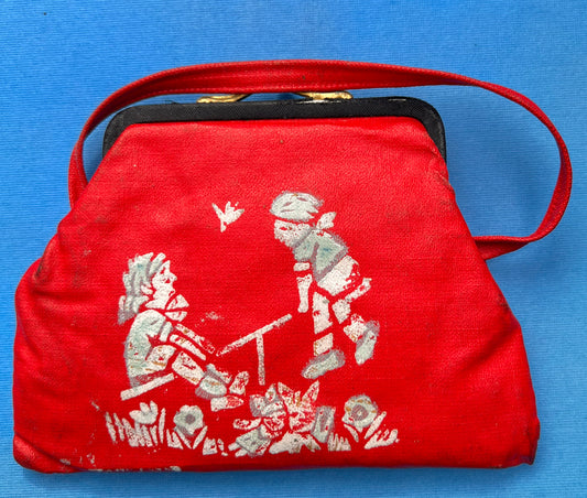1940s/50s Printed Bag or Purse