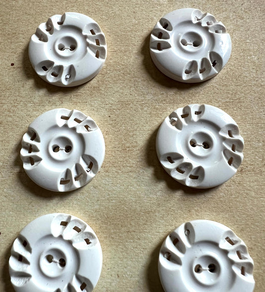 6 or 24 Interesting Vintage 1.8cm  Buttons