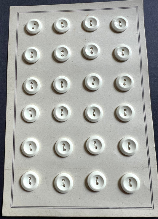 24 Vintage 1cm "Shirt" Buttons
