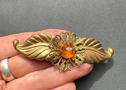 Big Flourish of 1940s Brooch