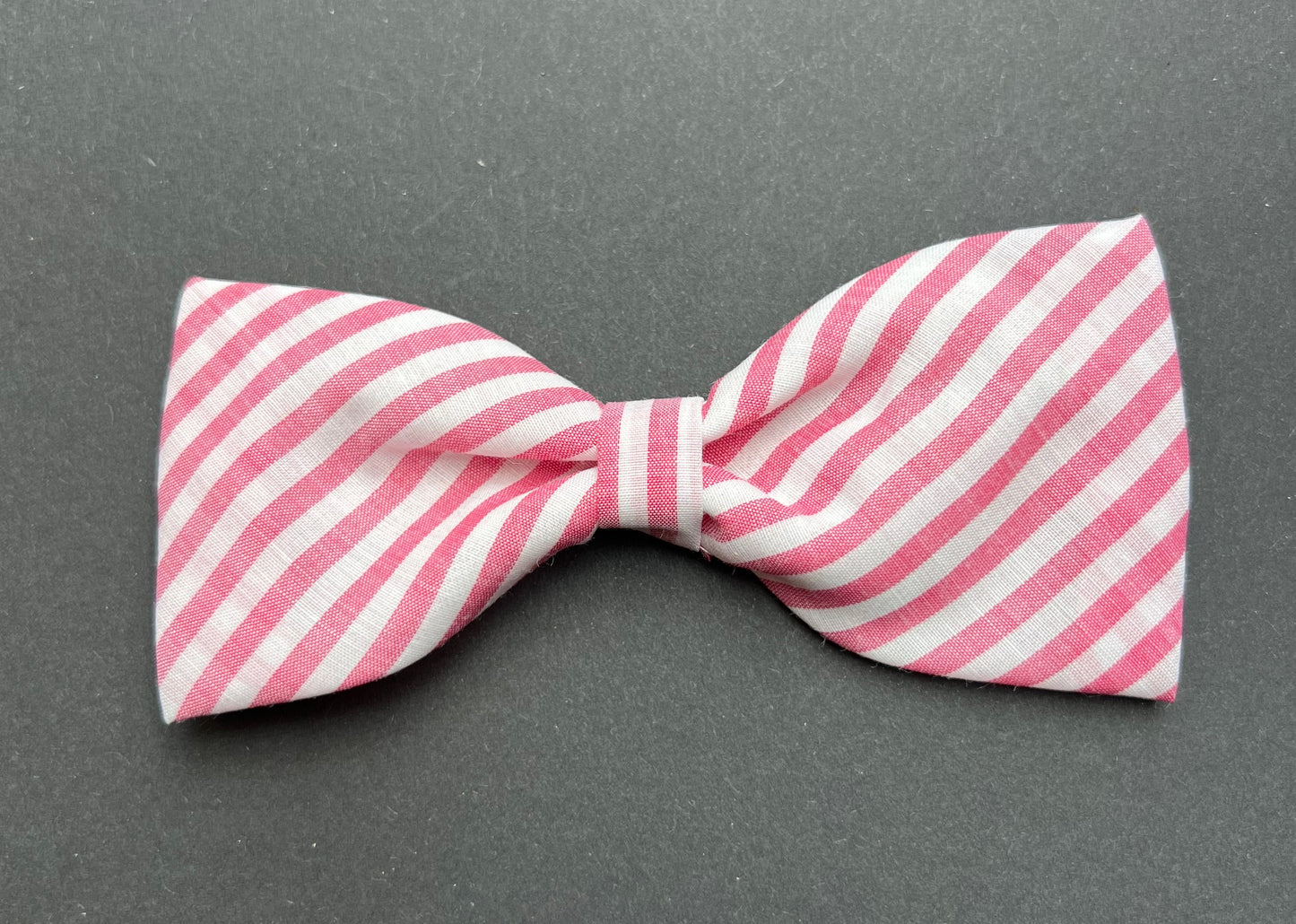 1960s Pink & White Stripes Oversized Hair Bow