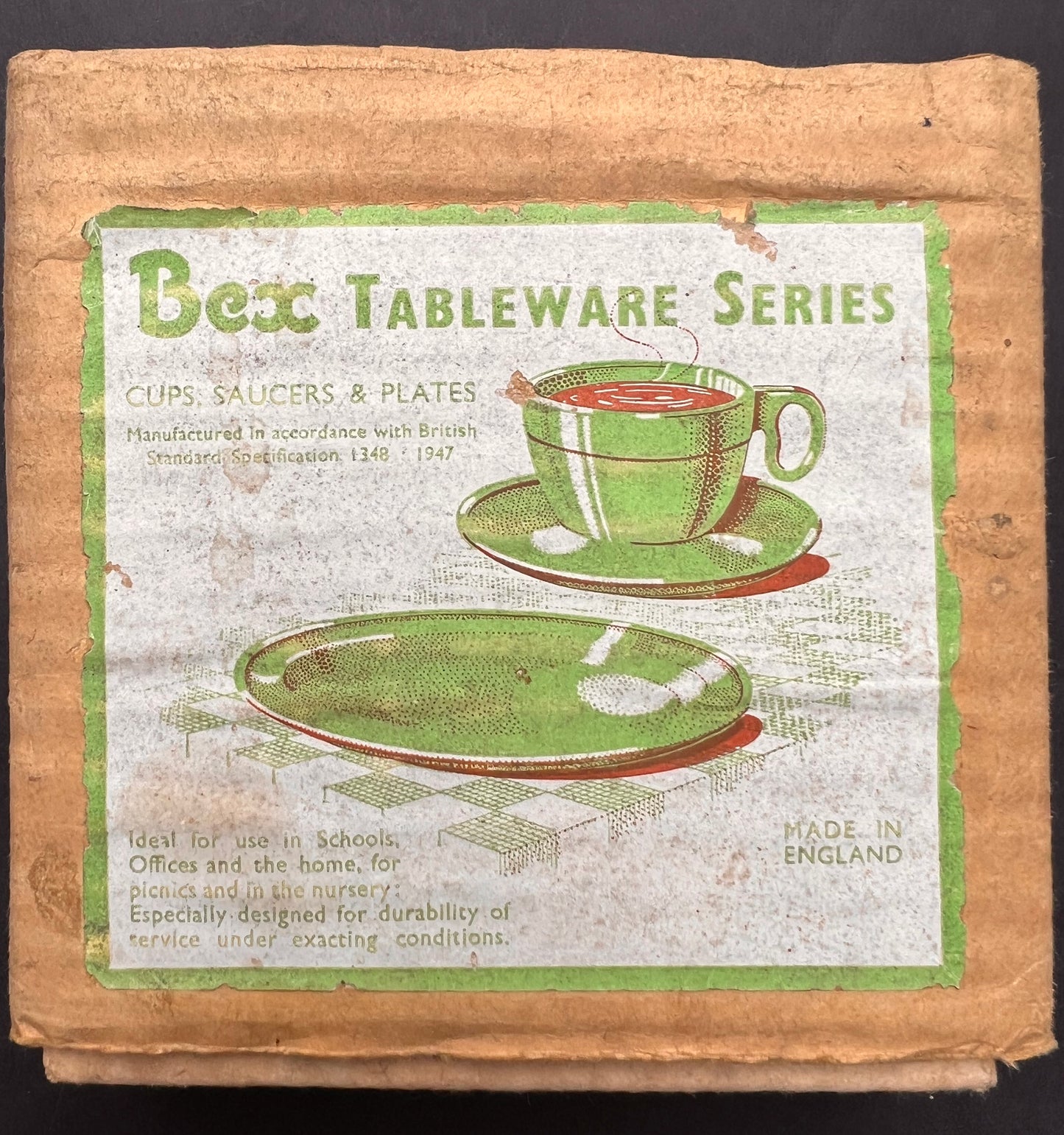 1940s BEX Tableware - Box of 6 Saucers.
