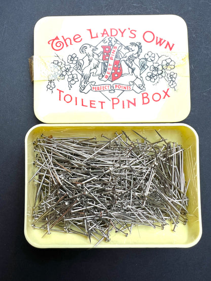 Rather Fetching.. The Lady's Own Toilet Pin Box - chip on base