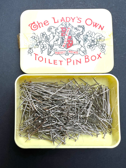 Rather Fetching.. The Lady's Own Toilet Pin Box - chip on base