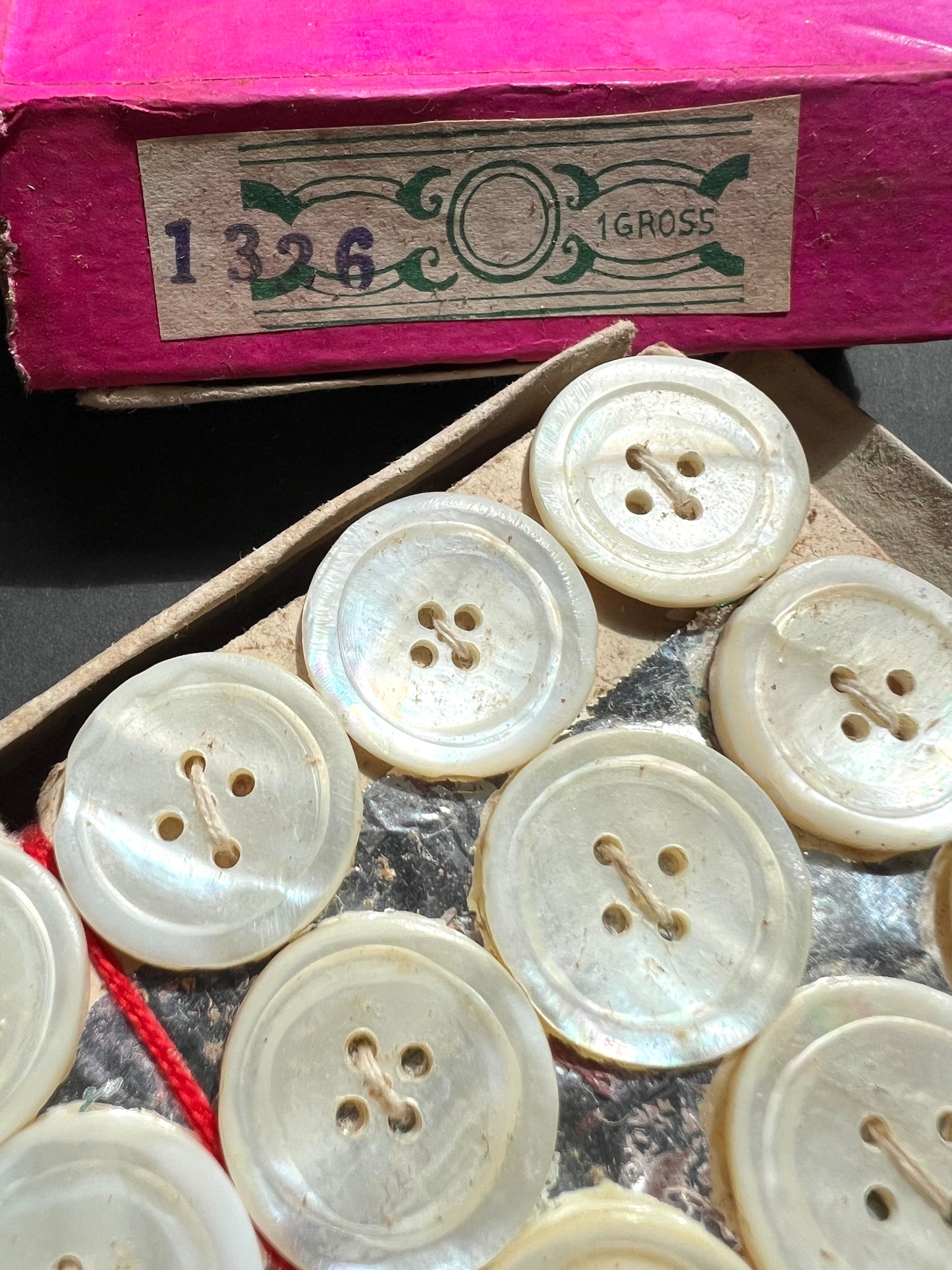 Wholesale 1 Gross (144) Vintage 1930s/40s Hand Cut Mother of Pearl Buttons