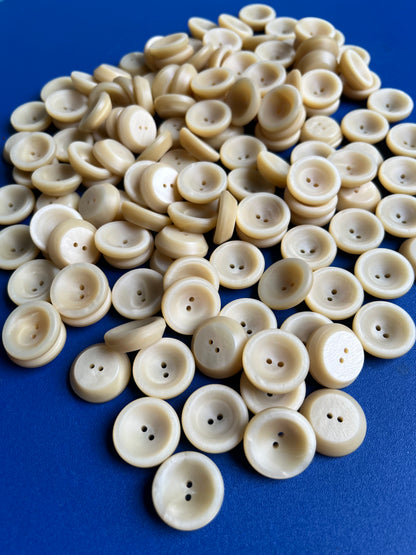 Wholesale 144 Tactile Pale Honey Lucite Vintage 2.2cm Buttons