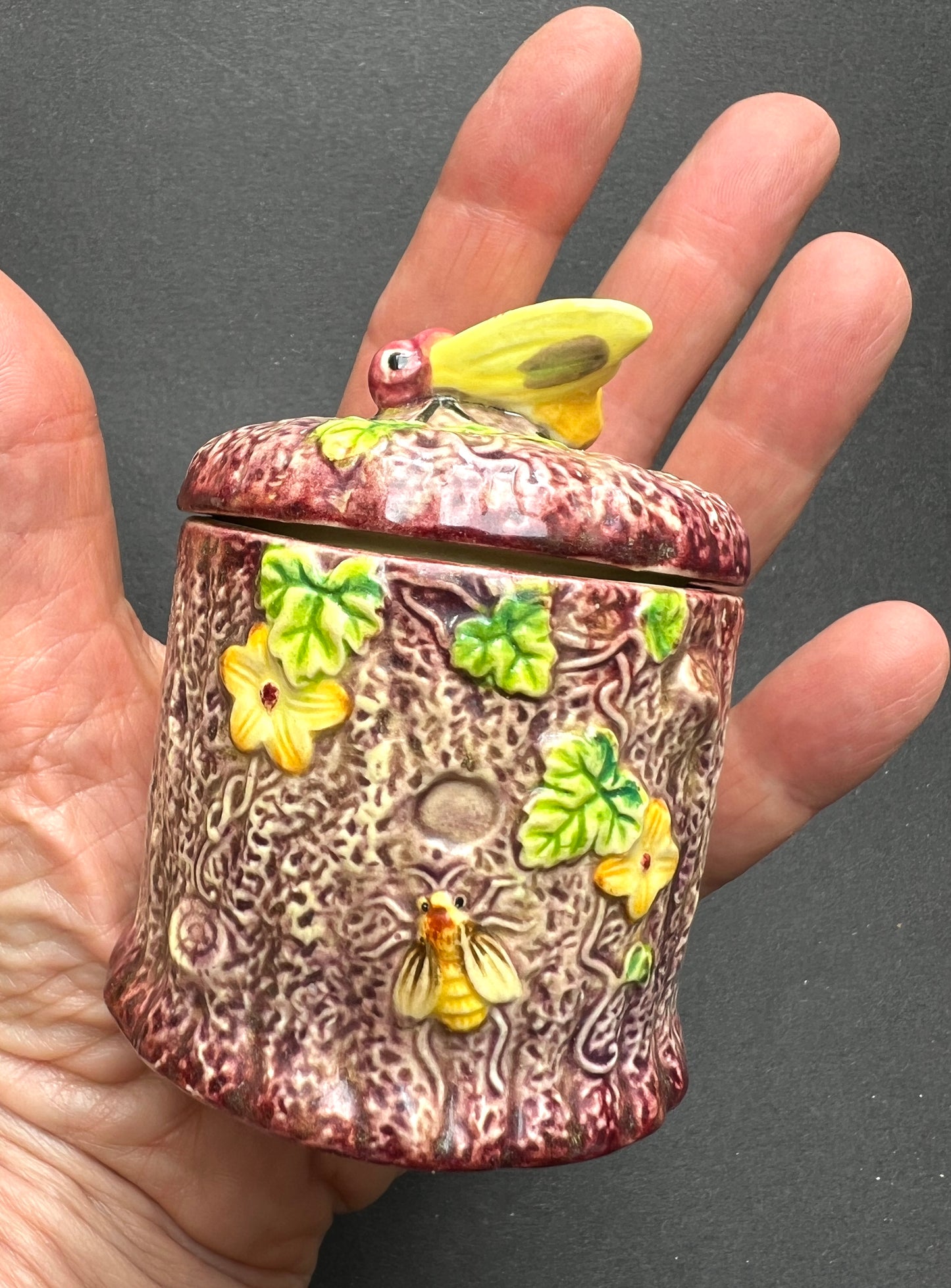 Lovely Little Vintage Marutomo Ware Preserve Pot