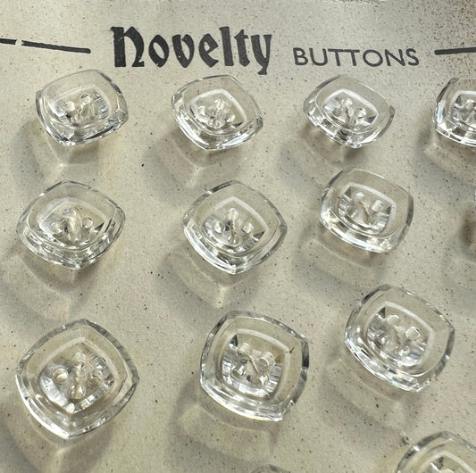 24 Vintage Glowing Square 1.cm Buttons