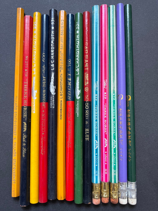 14 Vintage Lead Pencils - All Different