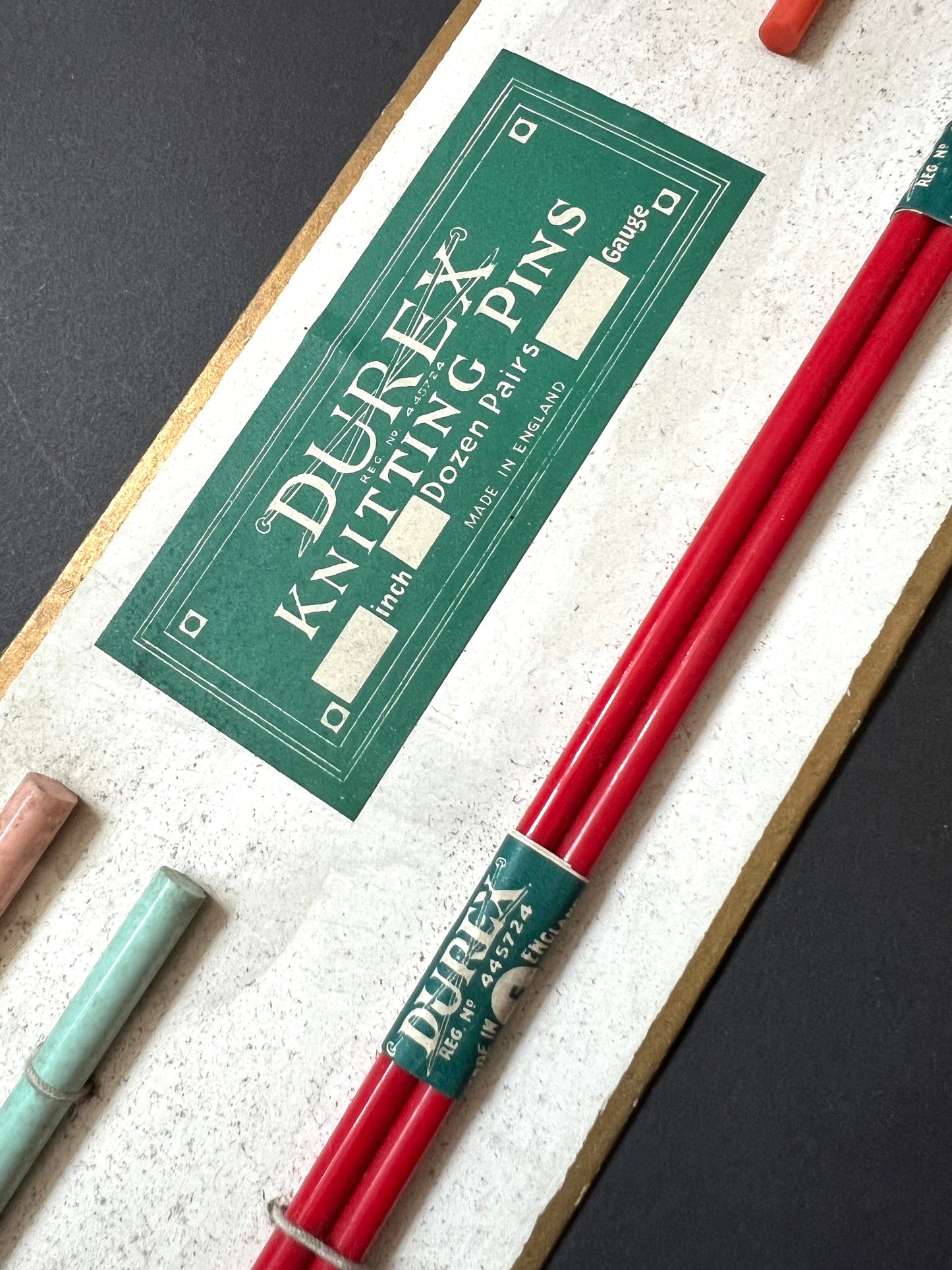 DUREX Knitting Needles Salesman Sample Card 1.