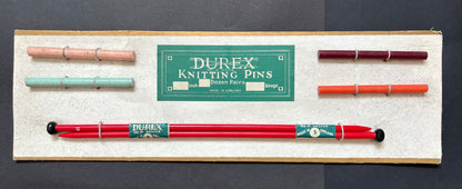 DUREX Knitting Needles Salesman Sample Card 1.