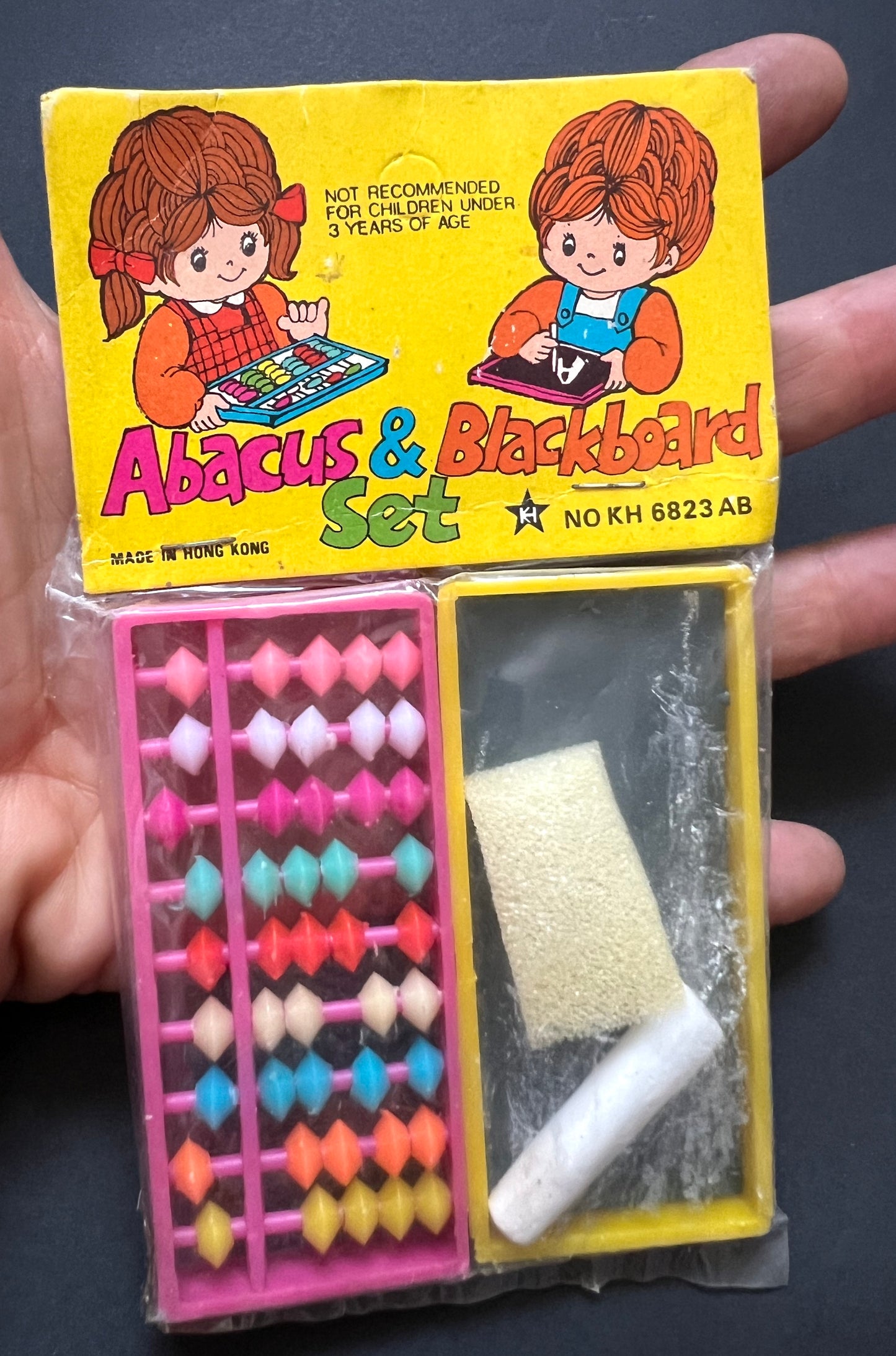1970s Hong Kong Salesman's Sample - Abacus and Blackboard Set