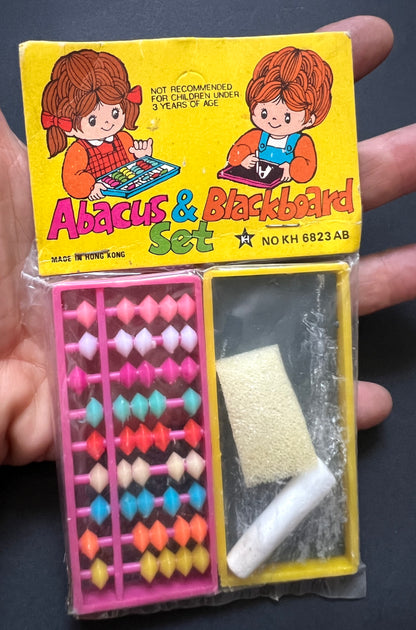1970s Hong Kong Salesman's Sample - Abacus and Blackboard Set