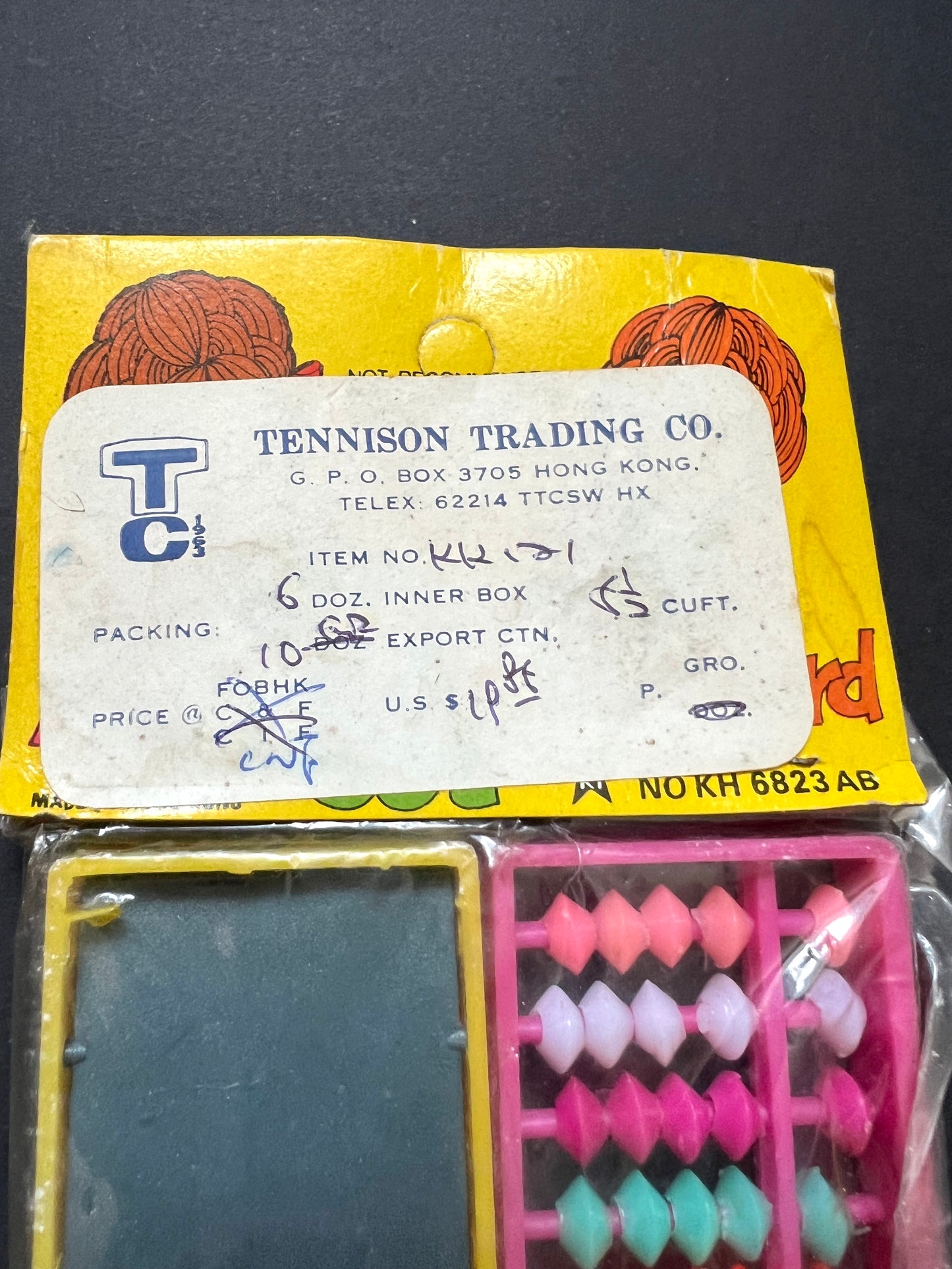 1970s Hong Kong Salesman's Sample - Abacus and Blackboard Set
