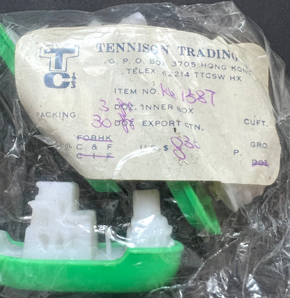 A Packet of 3 Vintage Plastic Steamboat Toys Hong Kong Salesman's Sample