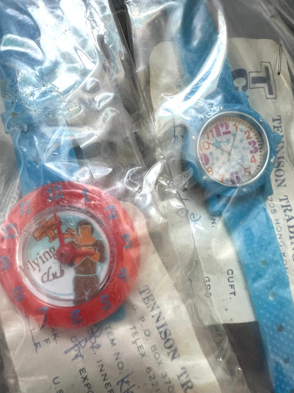 6 Hong Kong Salesman's Samples of 1970s Kids Toy Watches