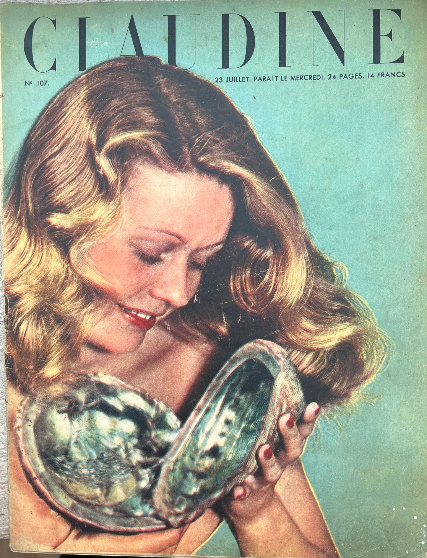 23rd July 1947 CLAUDINE French Women's Magazine