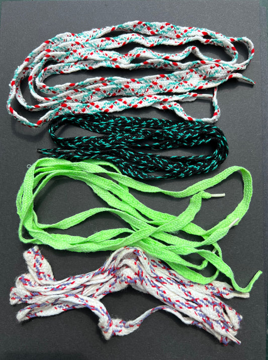 Vintage Cotton Shoe Laces in Interesting Colours !