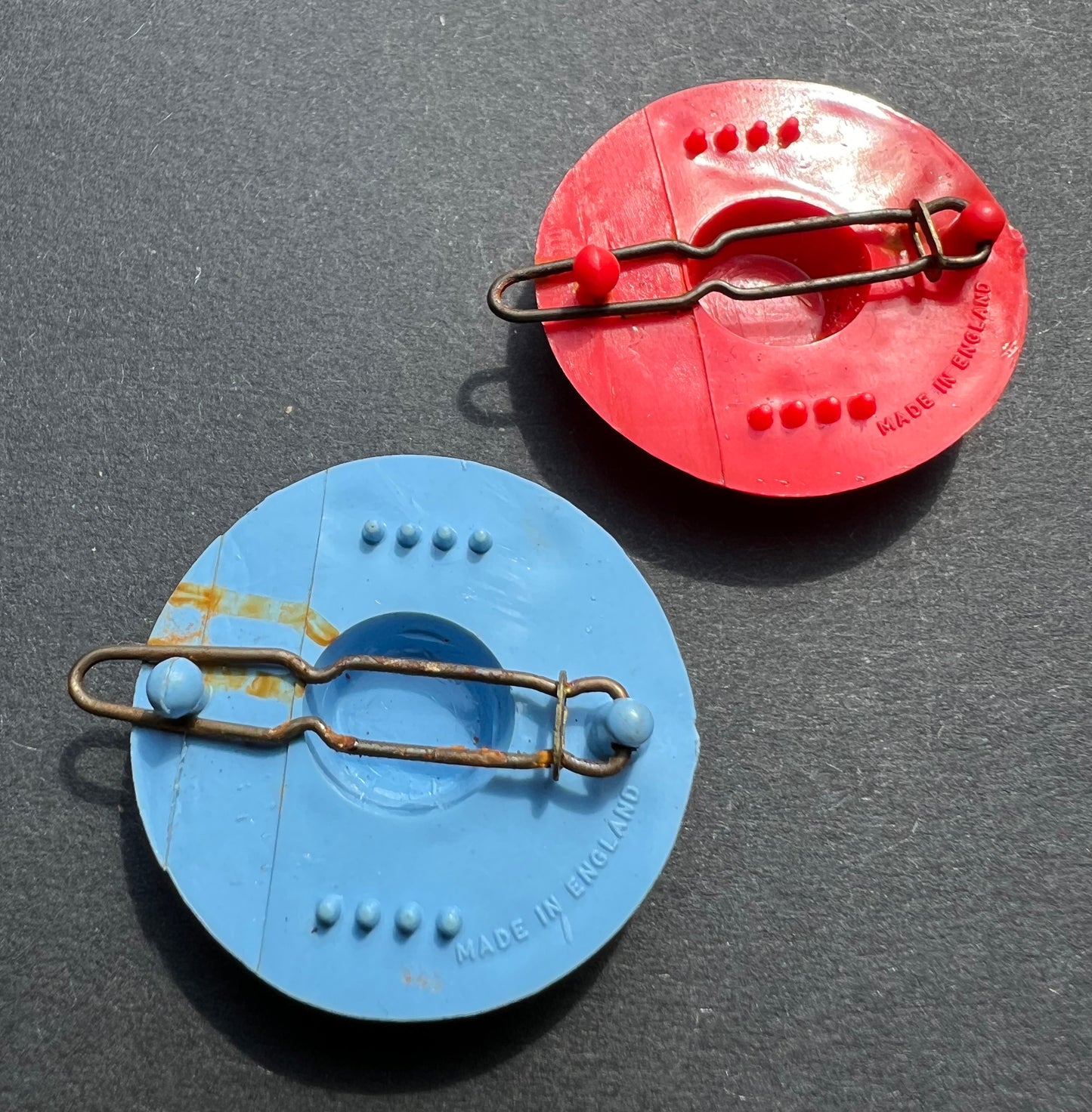 A Pair of Delightful Vintage Straw Hat Hair Clips