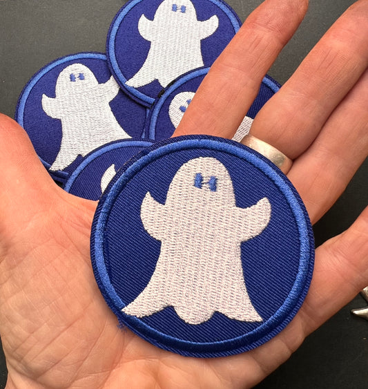 7cm Iron On GHOST Patch