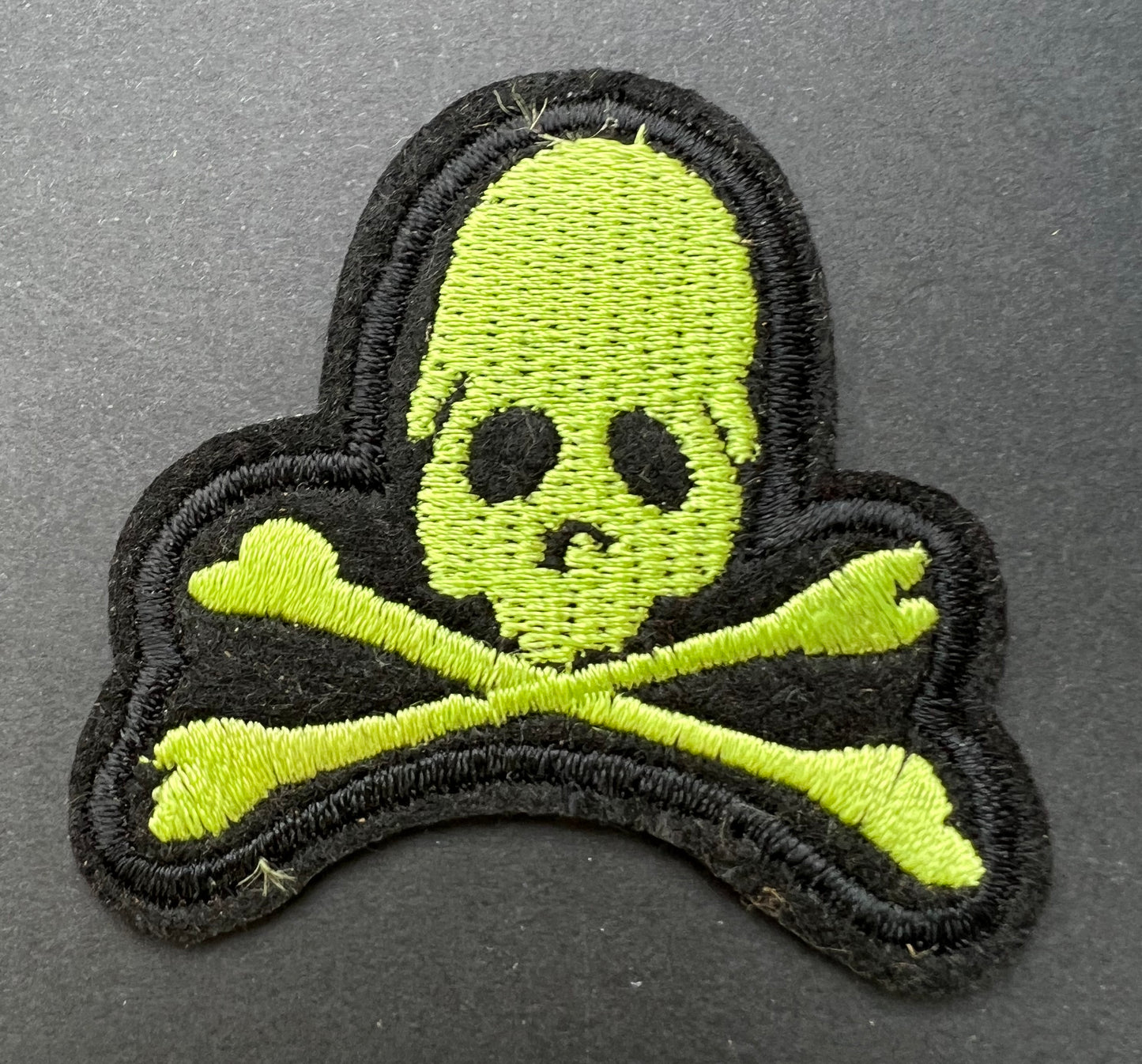 4.8cm Iron-On Skull and Crossbones Patch