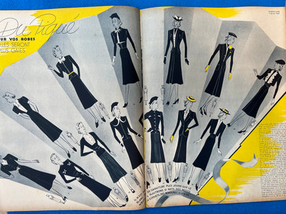 4th February 1938 French MARIE CLAIRE incl Radioactive Tho-Radia Advert.