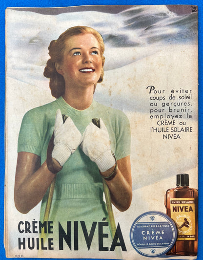 4th February 1938 French MARIE CLAIRE incl Radioactive Tho-Radia Advert.