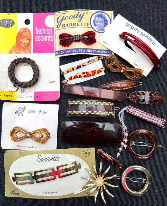 18 Gold, Tortoiseshell & Brown Hair Accessories