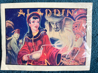 4 Vintage Pantomime Poster Illustrations