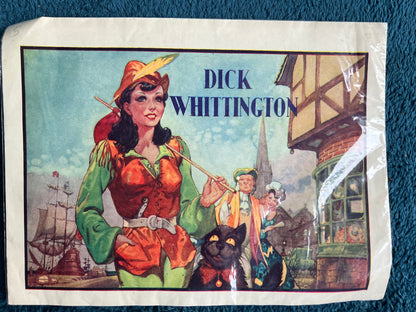 4 Vintage Pantomime Poster Illustrations