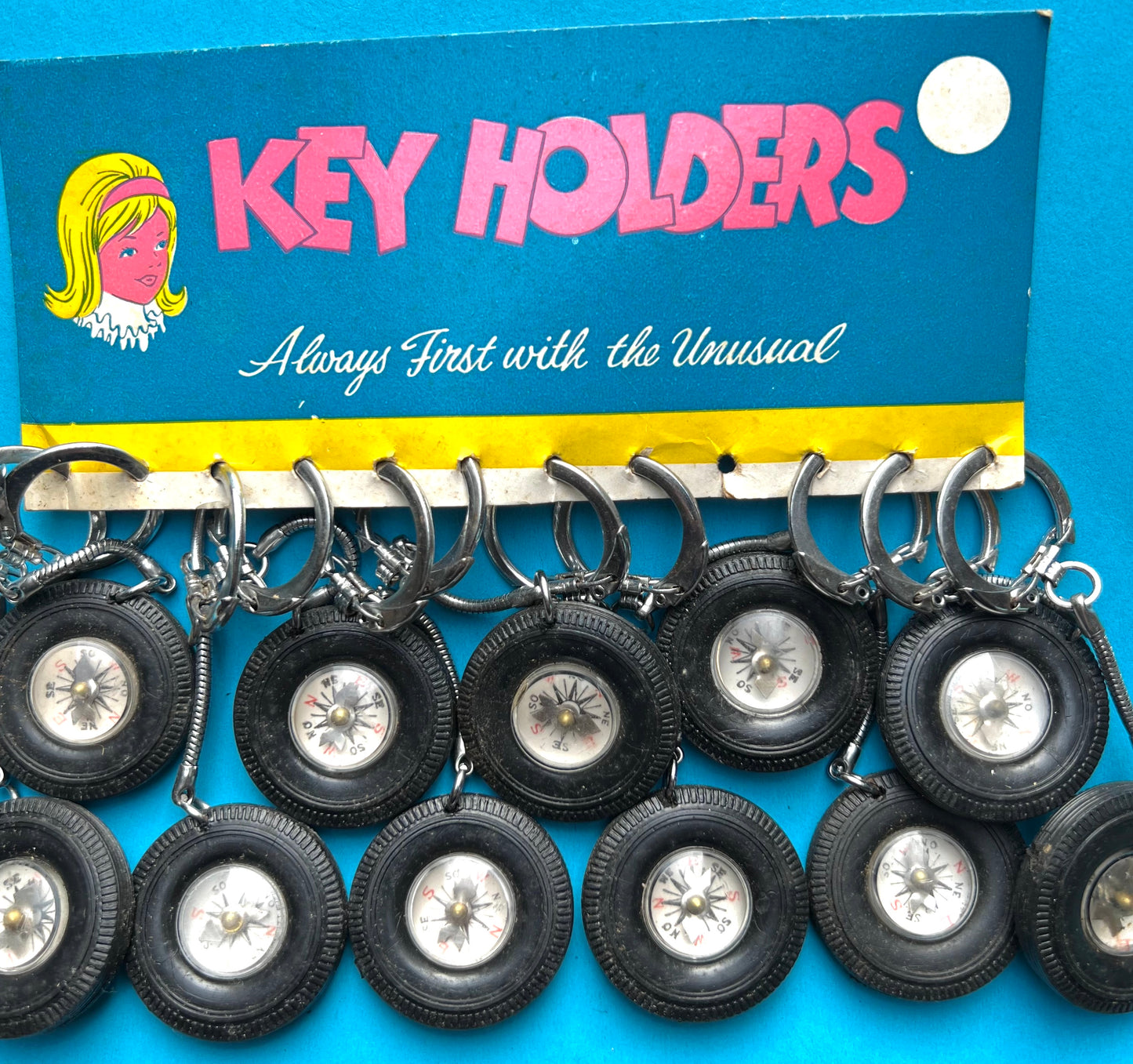 Compases, within Tyres, that are Key Rings...