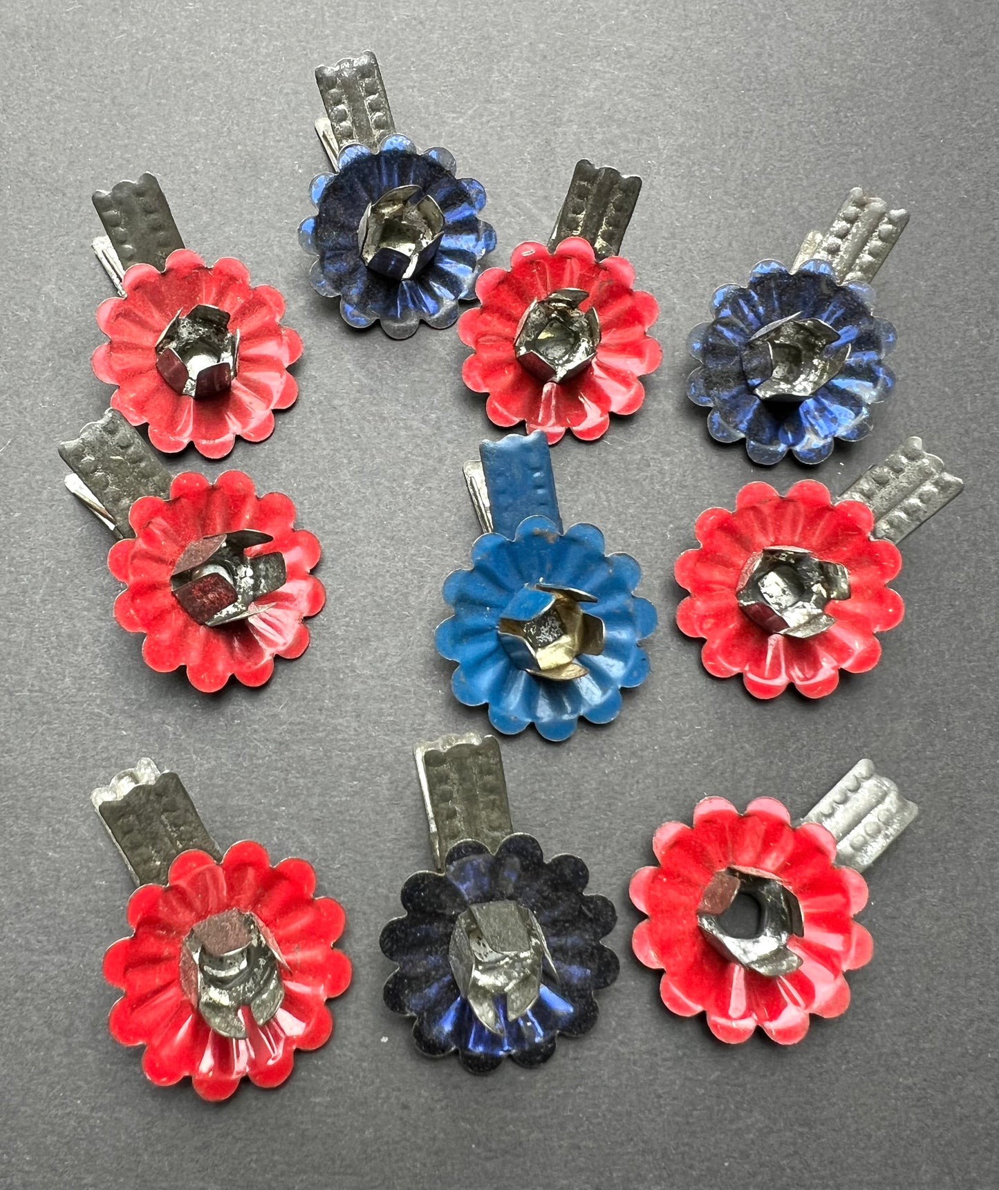 11 Vintage Clip On Metal Christmas Tree Candle Holders