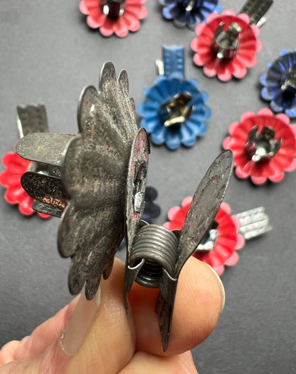 11 Vintage Clip On Metal Christmas Tree Candle Holders