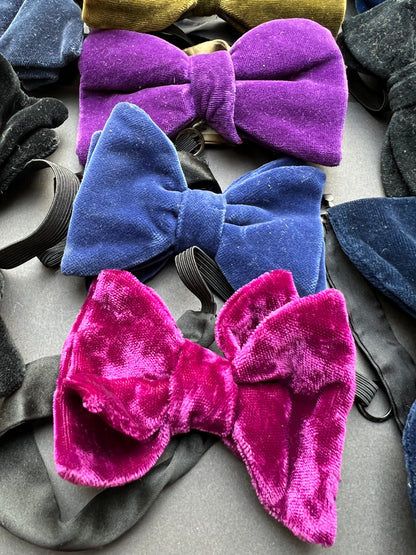 10 Vintage Velvet Bow Ties