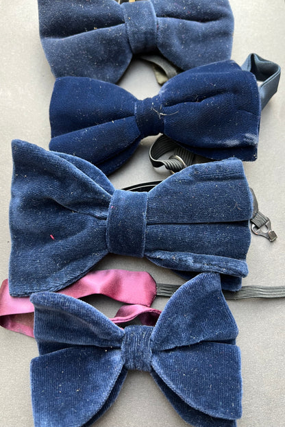 10 Vintage Velvet Bow Ties