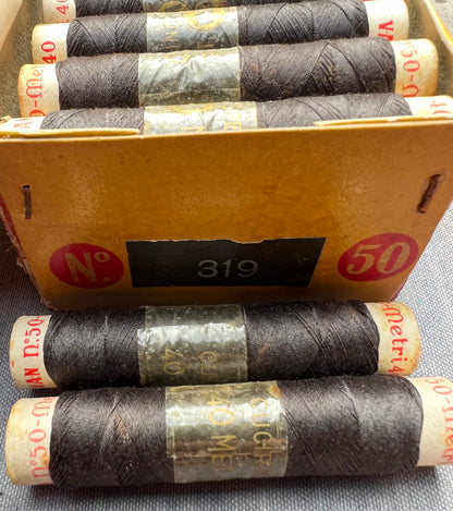30 x 40m Vintage Italian MERCERISED Cotton Thread