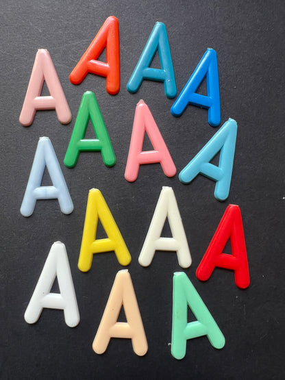 1950s/60s Colourful 3cm Plastic Letters for Amateur Cine Film Makers