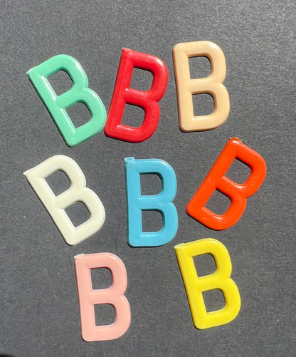 1950s/60s Colourful 3cm Plastic Letters for Amateur Cine Film Makers