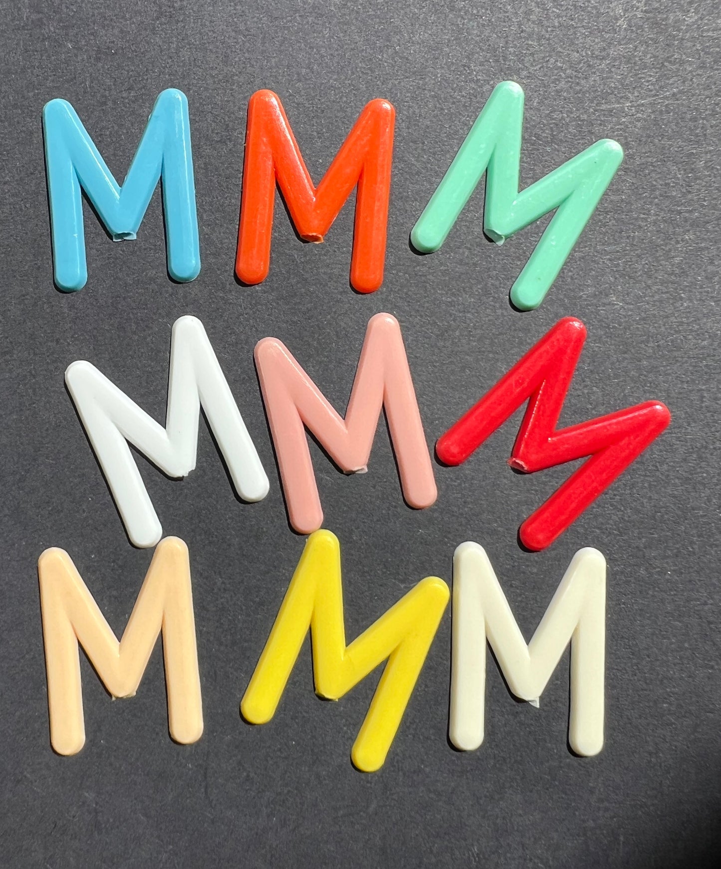 1950s/60s Colourful 3cm Plastic Letters for Amateur Cine Film Makers