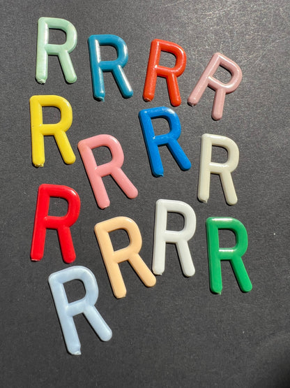 1950s/60s Colourful 3cm Plastic Letters for Amateur Cine Film Makers