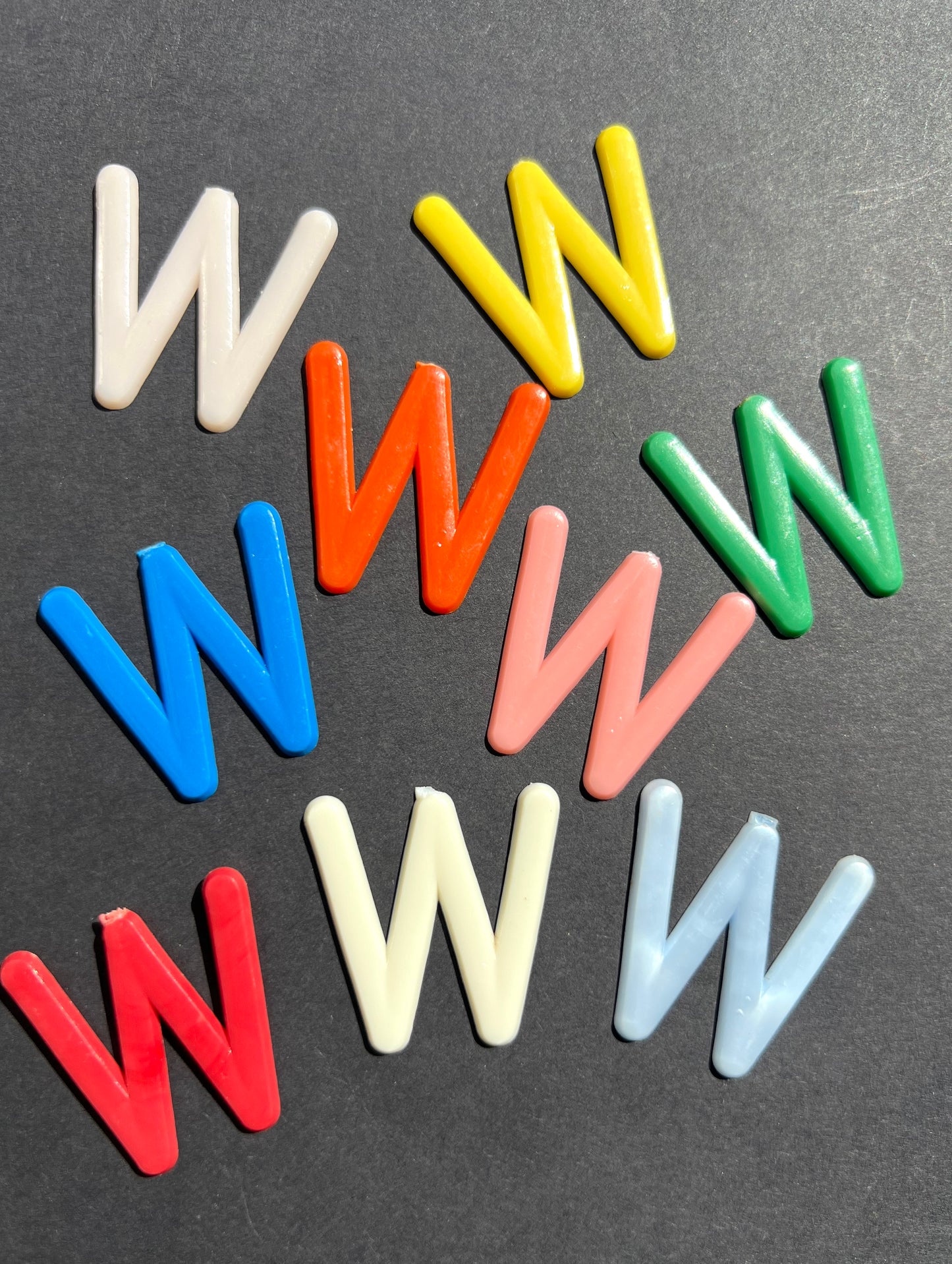 1950s/60s Colourful 3cm Plastic Letters for Amateur Cine Film Makers
