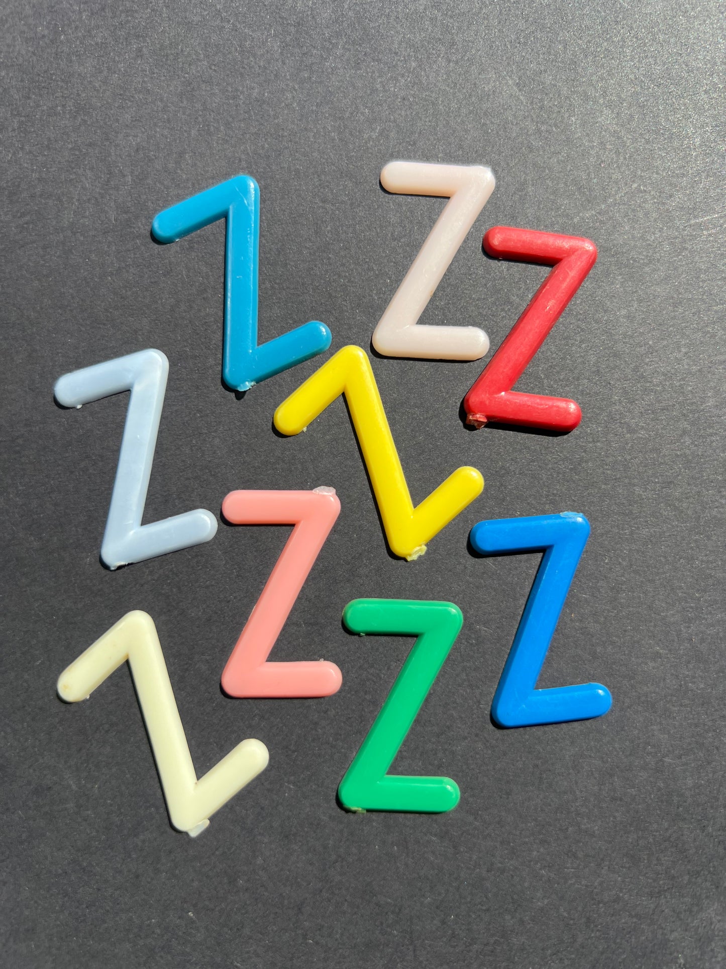 1950s/60s Colourful 3cm Plastic Letters for Amateur Cine Film Makers