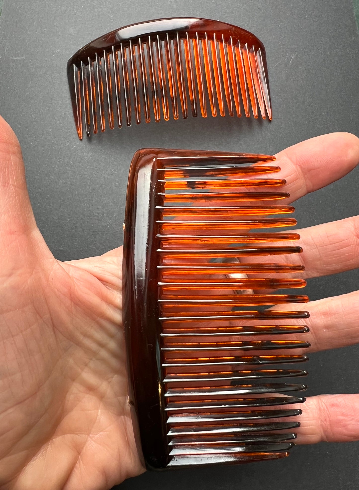 2 BIG 5" Vintage Hair Combs.. Very Effective...